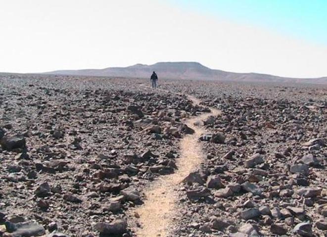 sentiero  sull'altipiano di Har Karkom